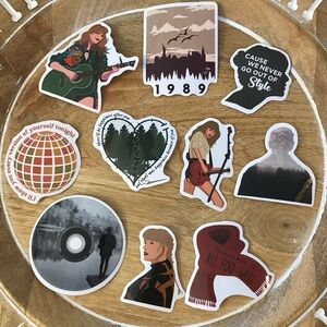 Taylor Swift Stickers 1989, guitar, NEW for laptop, water bottle set of 10